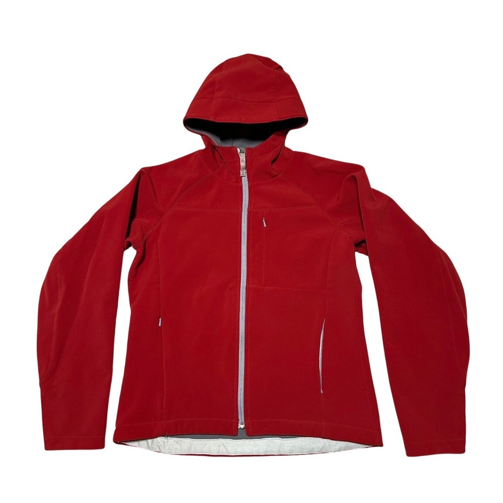 Black Ice Brand Red Fleece Lined Hooded Softshell Jacket Women